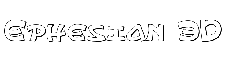 Ephesian 3D Font