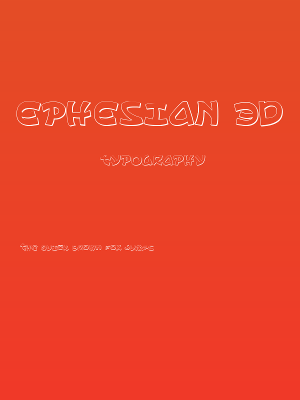 Ephesian 3D Poster