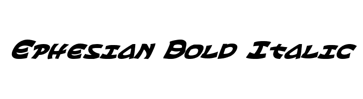 Ephesian Bold Italic  baixar fontes gratis