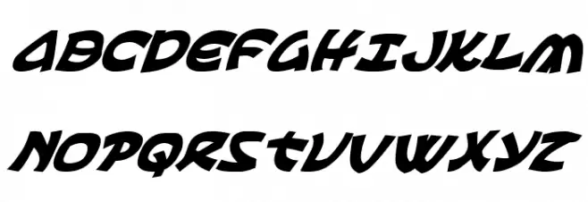 Ephesian Bold Italic Schriftart Groß