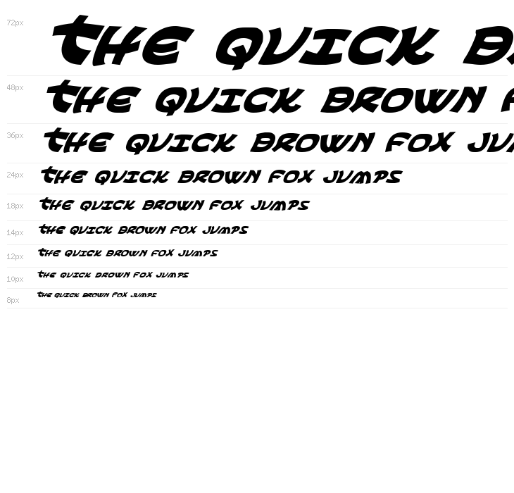 Ephesian Bold Italic Waterfall