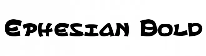 Ephesian Bold  フリーフォントのダウンロード