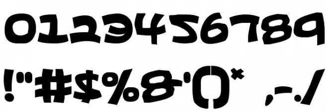 Ephesian Bold Font OTHER CHARS