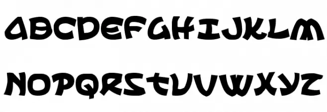 Ephesian Bold フォント 大文字