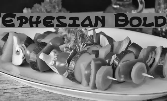 Ephesian Bold Font examples