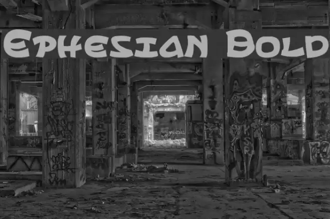 Ephesian Bold Font examples