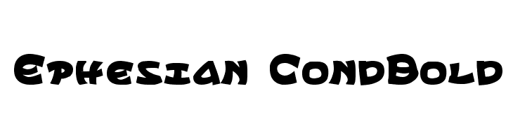Ephesian CondBold Font