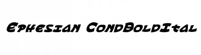Ephesian CondBoldItal 