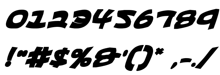 Ephesian CondBoldItal Font OTHER CHARS