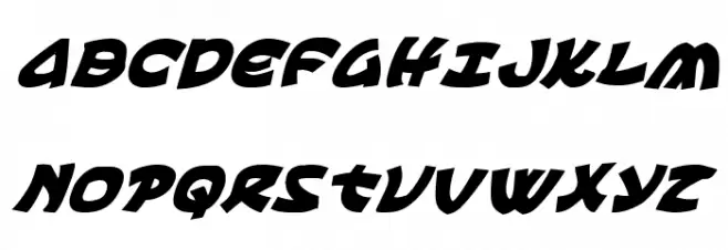 Ephesian CondBoldItal Schriftart Groß
