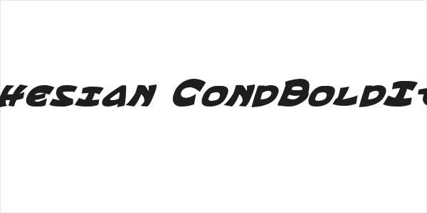 Ephesian CondBoldItal Logo