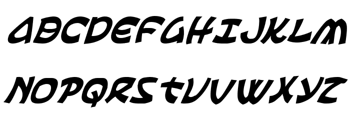 Ephesian Condensed Italic Font LOWERCASE