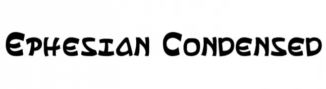 Ephesian Condensed  Free Fonts Download