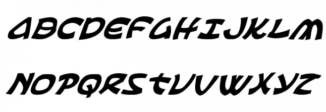 Ephesian Italic फ़ॉन्ट अपरकेस