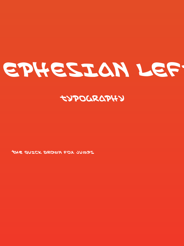 Ephesian Leftalic Poster