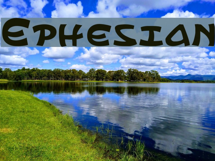 Ephesian Font examples
