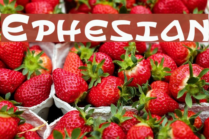 Ephesian Font examples