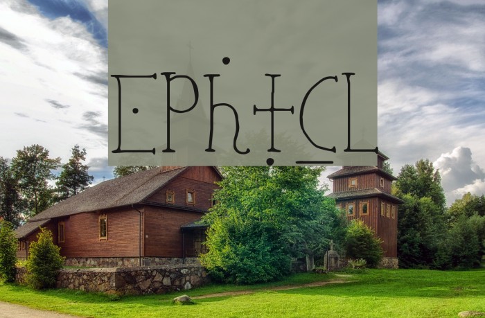Ephotical Font examples