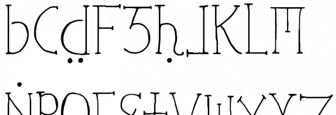 Ephotical خط أحرف صغيرة