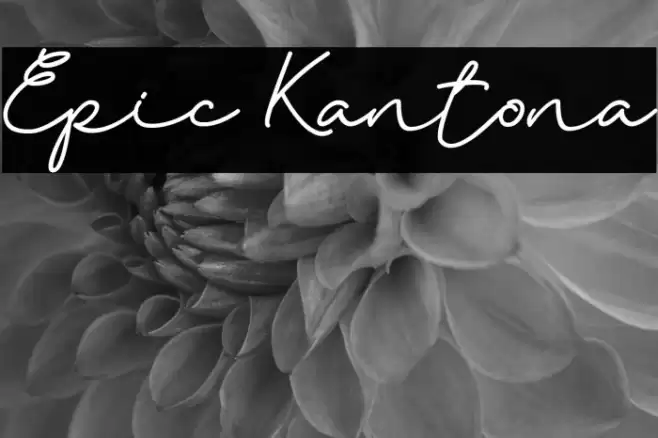 Epic Kantona Font examples