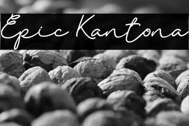 Epic Kantona Font examples