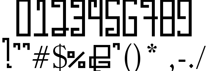 Epic Turns Font OTHER CHARS