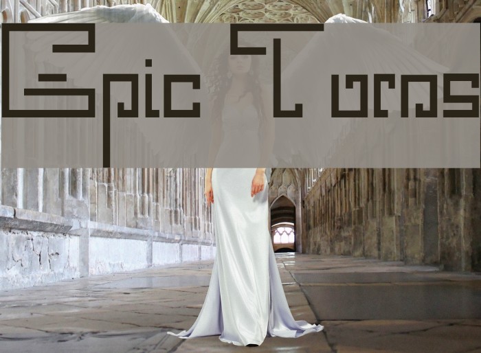Epic Turns Font examples