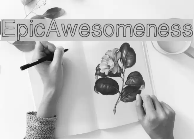 EpicAwesomeness Font examples