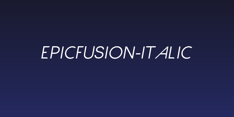 EpicFusion-Italic Social Header