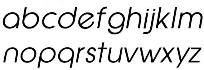 EpicFusion-Italic Font LOWERCASE