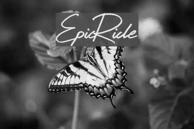 EpicRide Font examples