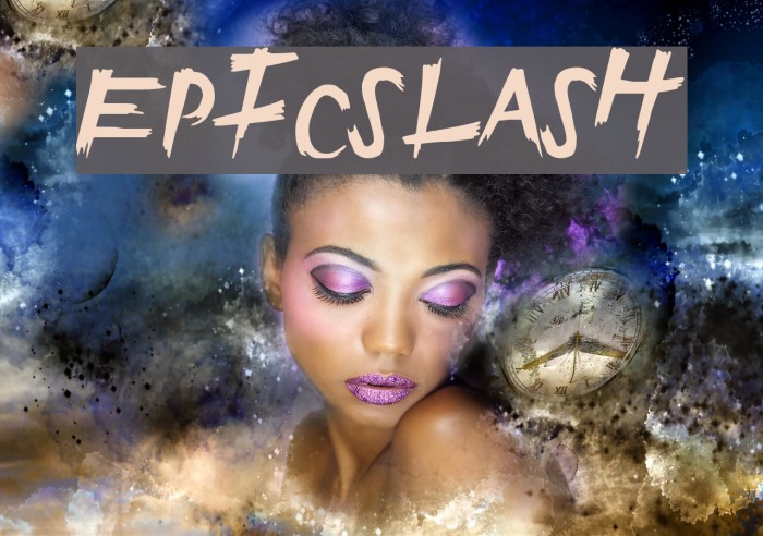 EpicSlash Font examples
