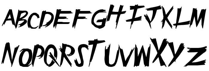 EpicSlash Font LOWERCASE