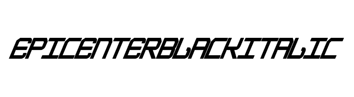 EpicenterBlackItalic Font