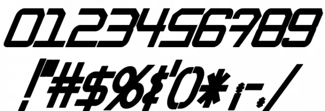 EpicenterBlackItalic Font Alte caractere