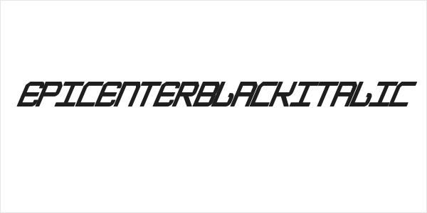 EpicenterBlackItalic Logo