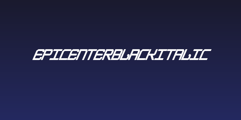 EpicenterBlackItalic Social Header