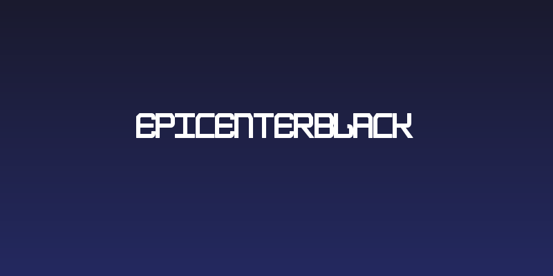 EpicenterBlack Social Header