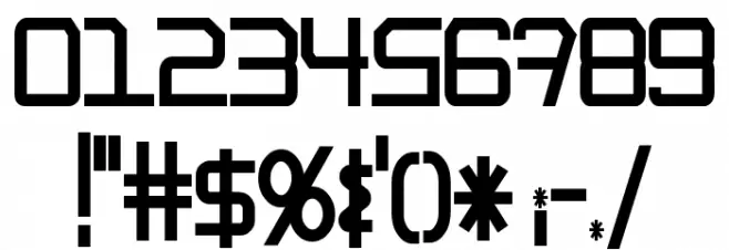 EpicenterBold Font OTHER CHARS