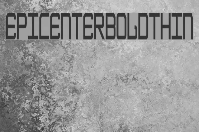 EpicenterBoldThin Example 1