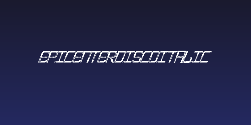 EpicenterDiscoItalic Social Header