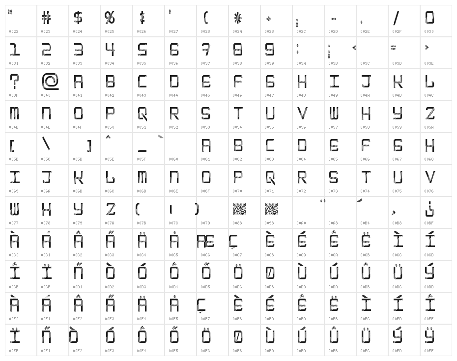 EpicenterDisco Character Map