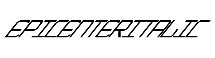 EpicenterItalic Font