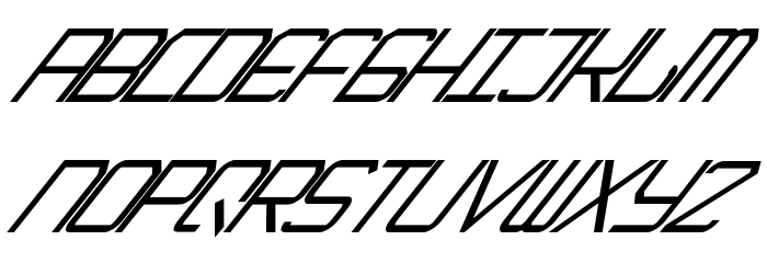 EpicenterItalic Font LOWERCASE