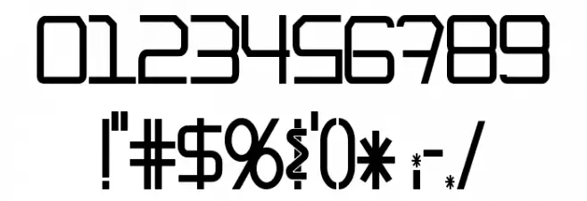 EpicenterRegular Font Alte caractere
