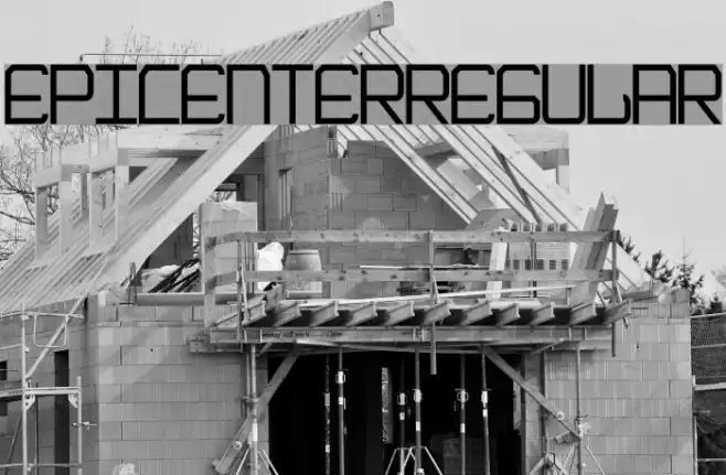 EpicenterRegular Font examples