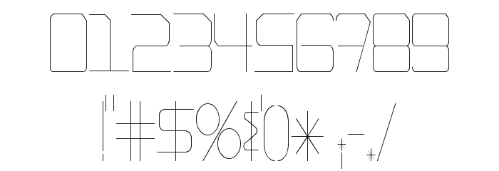 EpicenterThin Font OTHER CHARS