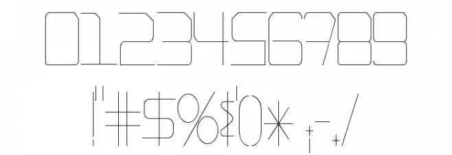 EpicenterThin Font Alte caractere