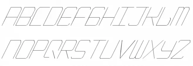 EpicenterThinItalic フォント 大文字