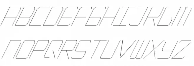 EpicenterThinItalic Font LOWERCASE